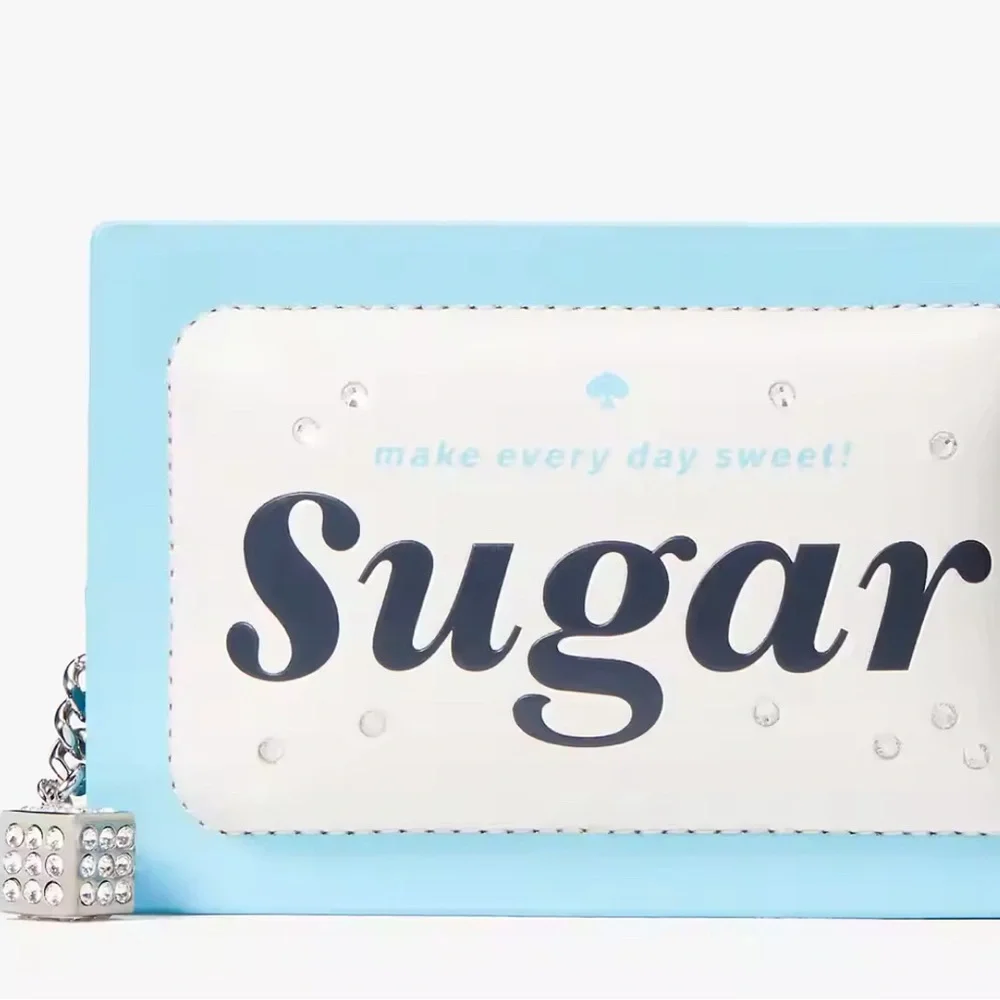 ♠️kate spade Coffee Break 3D Sugar Packet Small Card Holder Wallet NWT - Picture 2 of 15